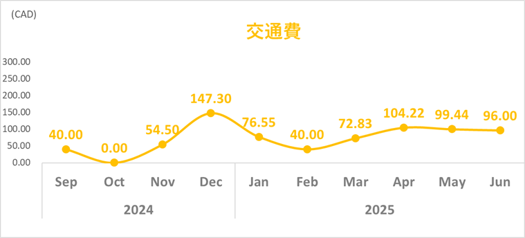 2025年6月交通費トレンド