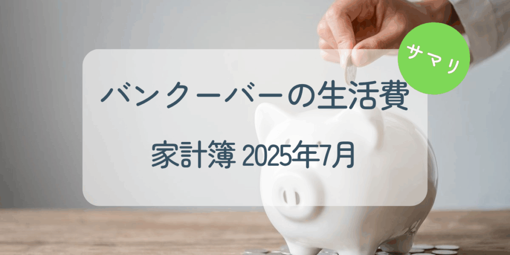 2025年7月家計簿円グラフ