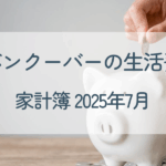 2025年7月家計簿円グラフ