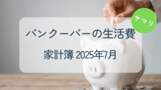 2025年7月家計簿円グラフ
